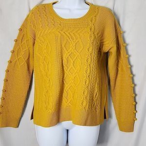 Madewell‎  Bobble Knit  Wool Sweater S Mustard